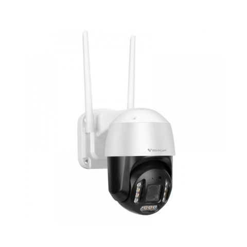 Camere speciale - Camera supraveghere rotativa wireless IP WiFi Speed Dome Full Color PTZ VStarcam CS68Q-X5, 4 MP, IR/lumina alba 20 m, microfon si difuzor, slot card, 5x