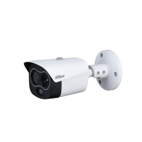 Camere speciale - Camera supraveghere termica IP Dahua TPC-BF1241-T, 3.5/4 mm, 40 mK, 4 MP, clasificare om/vehicul, detectie fumat, IR 30 m, lumina alba, difuzor, slot card, PoE
