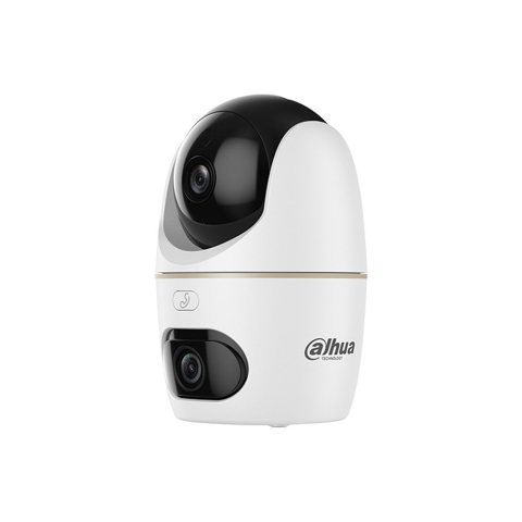 Camere speciale - Camera supraveghere WiFi rotativa IP Dome Dahua Hero Dual H3D-3F, 3 + 3 MP, 2 x 3.6 mm, IR / lumina alba 30 m, slot card, microfon si difuzor, auto-tracking, detectie animale / oameni