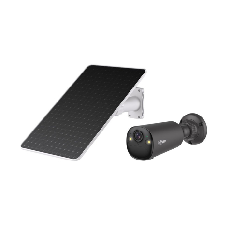 Camere cu panou solar - Camera supraveghere wireless 4G cu panou solar si iluminare duala Dahua AOV KIT/BF4CA-4G-0210B-XL/M0508, 4MP, slot card, PIR 12 m, vedere noaptea cu IR 15 m, vedere full color noaptea 20 m, detectie u