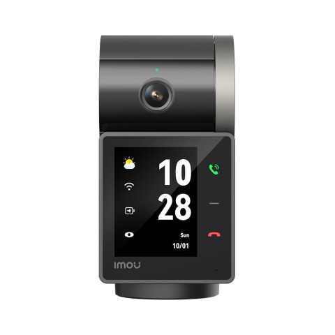 Camere speciale - Camera supraveghere wireless IP WiFi Imou Rex VT Pro Active Deterrence IPC-S2VBP-5M0WR, 5 MP 3K, 3.6 mm, IR 20 m, ecran 2.4 inch, acumulator 2000 mAh, intercom, microfon si difuzor, slot card, auto tr