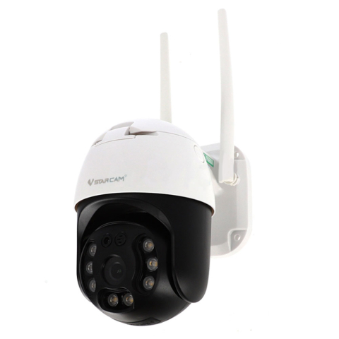 Camere speciale - Camera supraveghere wireless IP WiFi Speed Dome PT Vstarcam CS64, 2 MP, IR 20 m, 3.6 mm, slot card, microfon, detectie miscare