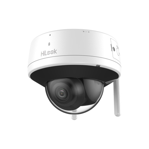 Camere speciale - Camera supraveghere wireless WiFi Hikvision HiLook IPC-D140HA-D/W(W), 4 MP, IR 30 m, slot card, 2.8 mm, vizualizare telefon, microfon / difuzor