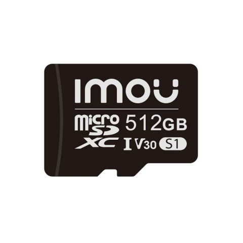 Stocare - Card de memorie MicroSDXC Imou ST2-512-S1, 512 GB, V30, U3, Clasa 10, recomandat pentru supraveghere IP