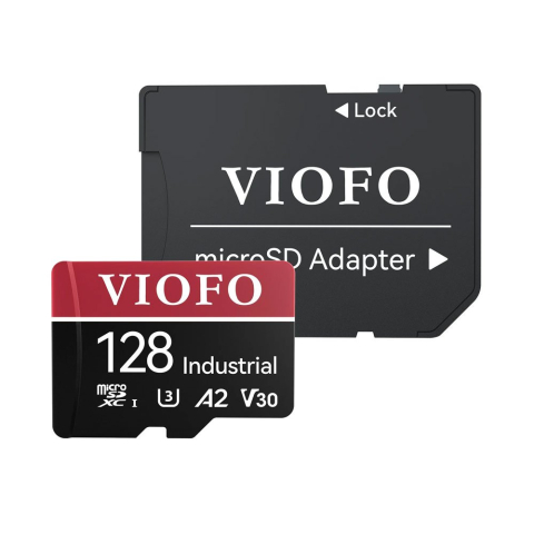 Stocare - Card de memorie MicroSDXC Viofo Industrial, 128 GB, U3 A2 V30, viteza scriere 80Mb/s, viteaza citire 100 Mb/s, suporta 4K, video 3D si burst mode, recomandat camere auto VIOFO
