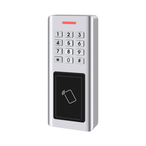 Accesorii Control Acces - Cititor de proximitate WiFi Secukey SK15-X WIFI, card EM/Mifare/HID, 125KHz, 13.56MHz, cod PIN, Wiegand, Tuya Smart, sonerie, 10000 utilizatori, cod temporar, control din aplicatie, IP66