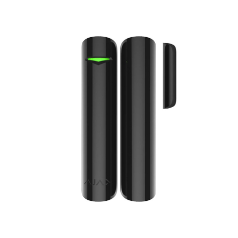 Accesorii sisteme de alarmă - Contact magnetic wireless Ajax DoorProtect Plus BL, aparent, 1 intrare NC, reed, accelerometru, 868 MHz, RF 1200 m, negru