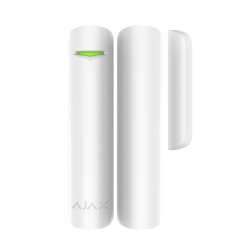 Accesorii sisteme de alarmă - Contact magnetic wireless Ajax DoorProtect WH, aparent, 1 intrare NC, reed, 868 MHz, RF 1200 m, alb