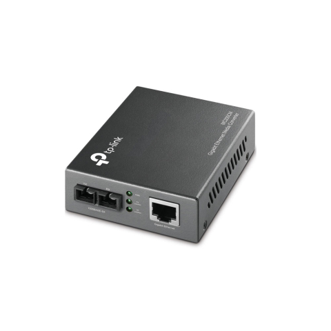 Rețelistică - Convertor media TP-Link MC200CM, 10/100/1000 Mbps, 1 port SC/UPC, multi-mod, 550 m, montabil in rack