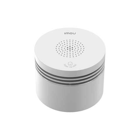 Accesorii Smart Home - Detector de fum fotoelectric cu alarma IMOU MIR-SM100, 200 m, masurare temperatura, 85 dB, Zigbee, sunet + lumina