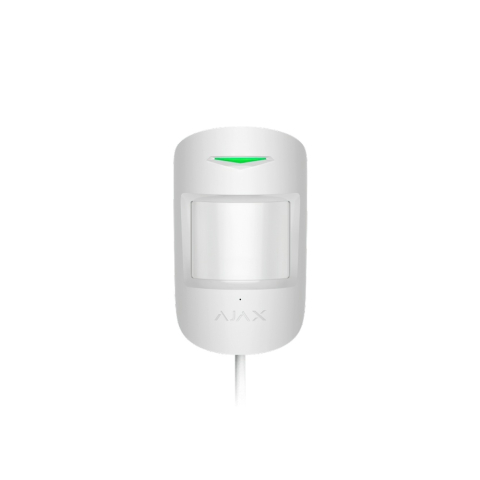Alarmă Antiefracție - Detector de miscare PIR Ajax MotionProtect Plus Fibra WH, 12 m, 88 grade, pet immunity, 2000 m