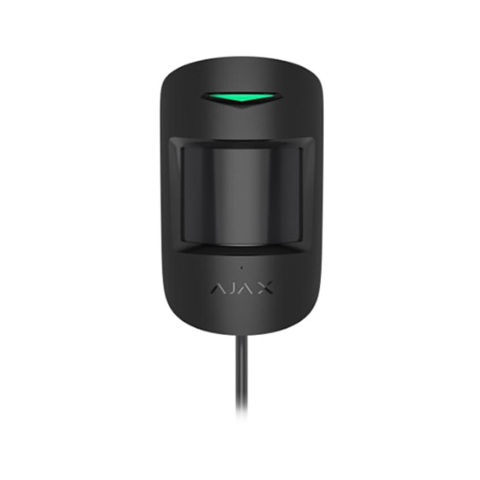 Alarmă Antiefracție - Detector de miscare si geam spart PIR Ajax CombiProtect Fibra BL, 12/9 m, 88/180 grade, pet immunity