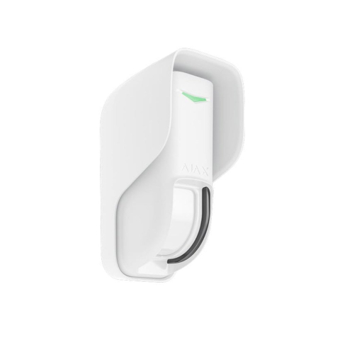 Accesorii sisteme de alarmă - Detector de miscare wireless exterior tip perdea Ajax Curtain Outdoor Jeweller, 8-12 m, 8 grade, IR, microunde, pet immunity, antimasking, 868 MHz, RF 1700 m