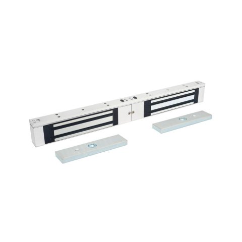 Electro-Mecanice și Electromagneți - Electromagnet interior pentru usa dubla LinkPower ML-180BM, 130-360 mm, 180 kgf, 12/24 V, 150-300 mA, aluminiu, monitorizare status incuietoare