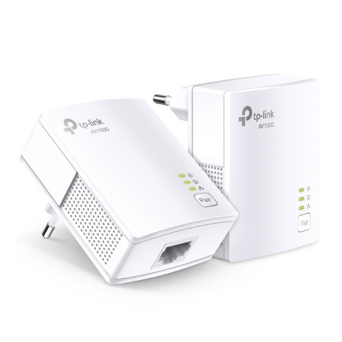 Accesorii Smart Home - Kit adaptor Powerline Gigabit TP-Link TL-PA7017 KIT, 1000 Mbps, 300 m