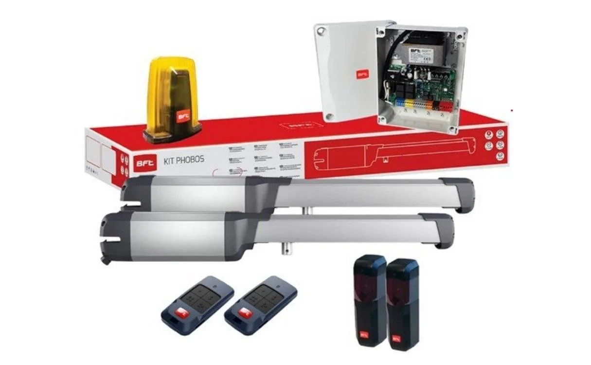 Automatizări porți batante - Kit automatizare poartă batantă BFT PHOBOS BT B25 motor puternic și fiabil
