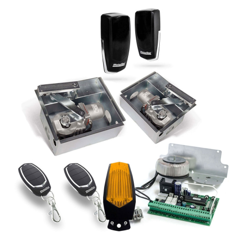 Automatizări porți batante - Kit automatizare poarta batanta Motorline SUBWING724, 2.5 m/canat, 24 Vdc, 500 Kg/canat