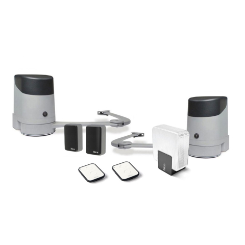 Automatizări porți batante - Kit automatizare poarta batanta Nice HOPPBDKCE, 250 Kg/canat, 2.4 m/canat, 24 V