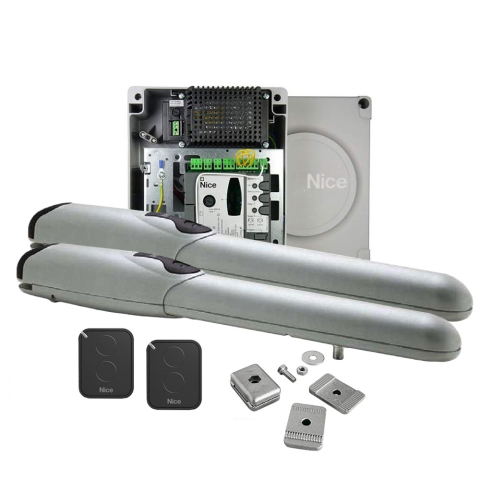 Automatizări porți batante - Kit automatizare poarta batanta Nice WINGO3524KCE, 200 Kg/canat, 3.5 m/canat, 24 V