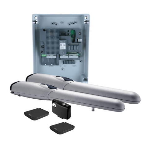 Automatizări porți batante - Kit automatizare poarta batanta Nice WINGO4KLT, 200 Kg/canat, 2m/canat, 230V