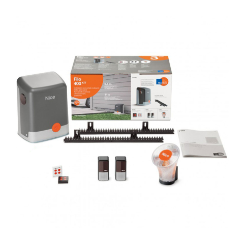 Automatizări porți culisante - Kit automatizare poarta culisanta Nice Home FILO400, 400 Kg, 5.5 m, 230 Vac