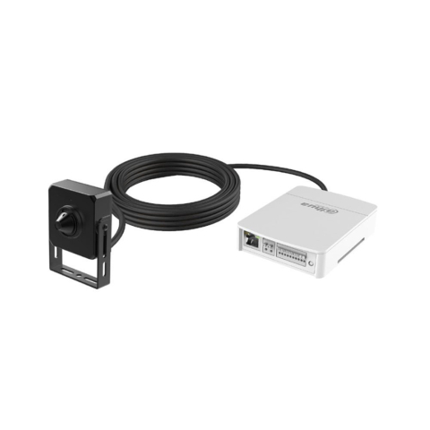 Camere speciale - Kit microcamera video pinhole IP Dahua WizMind ArcticPro IPC-HUM8441-E1-L4, 4 MP, 2.8 mm, protectie perimetrala, detectie faciala, slot card, PoE