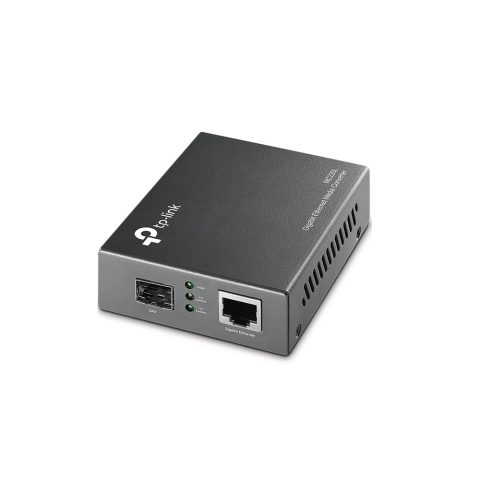 Rețelistică - Media convertor Gigabit TP-Link MC220L, 1 port SFP, multi/single-mod, montabil in rack