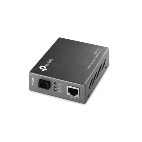 Rețelistică - Media convertor TP-Link MC112CS, 10/100 Mbps, 1 port SC/UPC, single-mod, 20 Km, montabil in rack