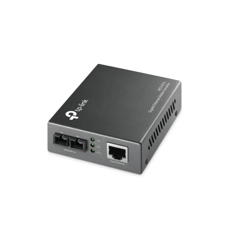 Rețelistică - Media convertor TP-Link MC210CS, 10/100/1000 Gbps, 1 port SC/UPC, single-mod, 15 Km, montabil in rack