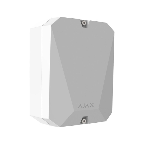Sisteme de alarmă - Modul de integrare wireless Ajax VHF Bridge WH, 8 iesiri, 868 MHz, RF 1800 m, alb