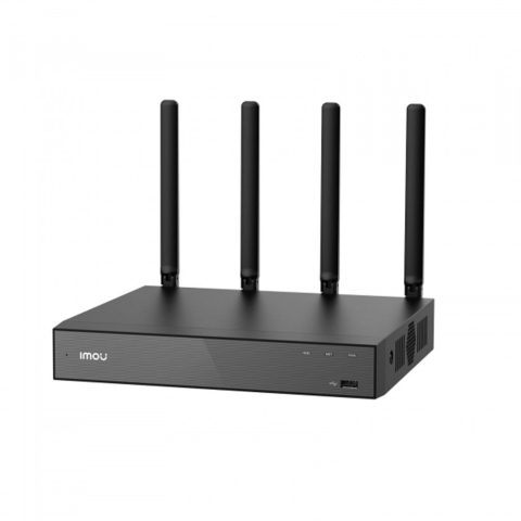 DVR/NVR - NVR WiFi 6 Dual Band Imou NVR-N110W-8A0E, 10 canale, 8 MP, 90 Mbps, microfon si difuzor, 4 antene