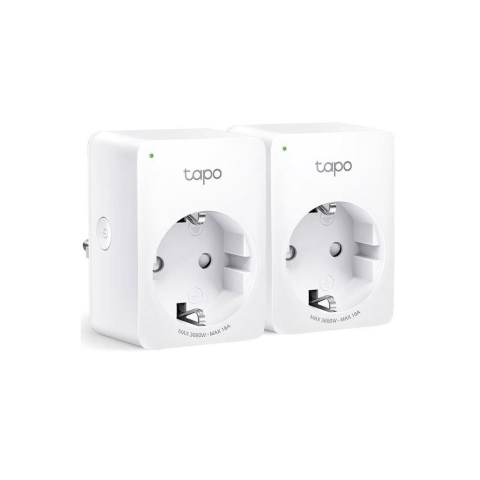 Smart Home - Priza smart TP-Link TAPO P110(2-PACK), 3680W, 16A, 2.4 GHz, control pe telefon, 2 bucati