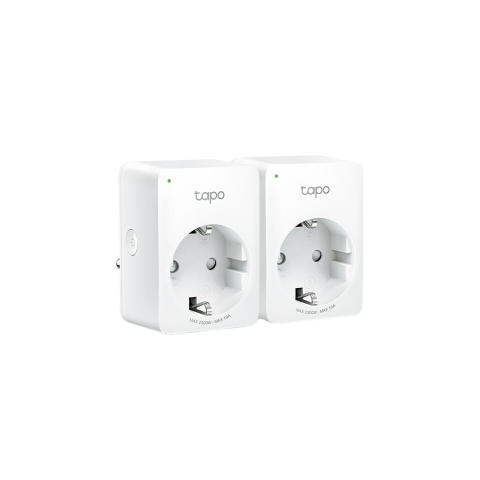 Accesorii Smart Home - Priza smart WiFi TP-link Tapo P100(2-pack), 2.4 GHz, control de pe telefon