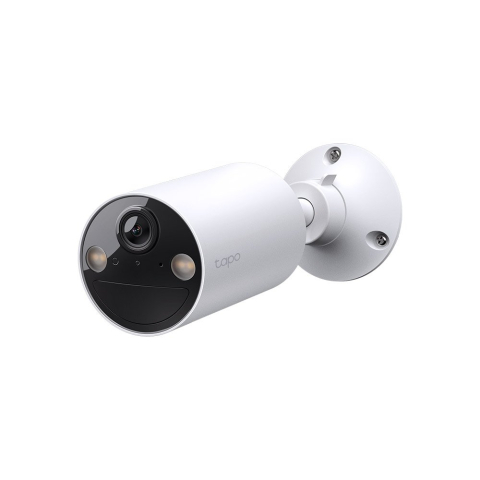 Resigilate - RESIGILAT - Camera exterior wireless WiFi cu acumulator si iluminare duala TP Link Tapo C410, 3 MP, 3.17 mm, IR/Lumina alba 9.1 m, microfon si difuzor, alarma 94 dB, control vocal, slot card