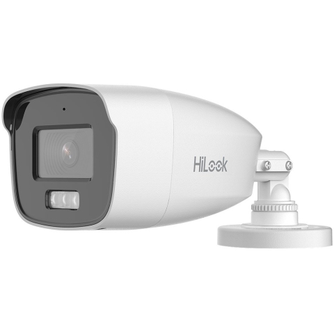 Resigilate - RESIGILAT - Camera supraveghere exterior cu iluminare duala Hikvision HiLook Smart Hybrid Light THC-B257-LMS, 3K, 2.8 mm, IR/lumina alba 40 m, microfon