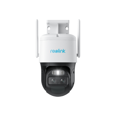 Resigilate - RESIGILAT - Camera supraveghere rotativa GSM 4G PTZ Reolink TrackMix LTE G770, 8 MP, 2.8 - 8 mm, lumina alba / IR 30 m, dual band, microfon si difuzor, acumulator 5100 mAh, slot card, zoom hibrid 6x,