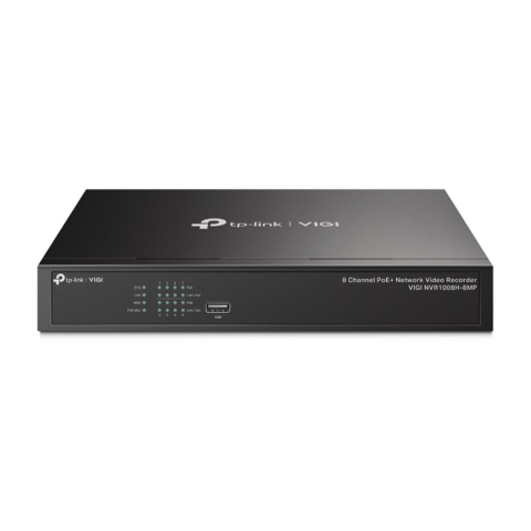 Resigilate - RESIGILAT - NVR cu 8 canale TP-Link VIGI NVR1008H8P, 8 MP, ONVIF, 2x USB, 53 W, PoE+