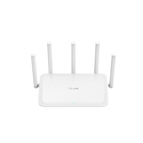 Rețelistică - Router wireless Gigabit WiFi 6 dual band Hikvision HiLook WR-AX18, 3x porturi LAN, 1x port WAN, 2.4 - 5 GHz, 1800 Mbps, MU-MIMO, OFDMA