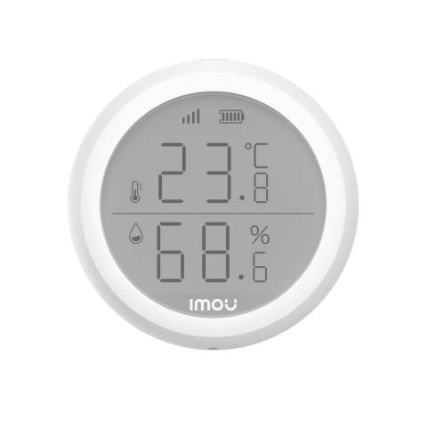 Accesorii Smart Home - Senzor de temperatura si umiditate wireless Imou ZTM1, autonomie 1 an, protocol Zigbee, 1200 m