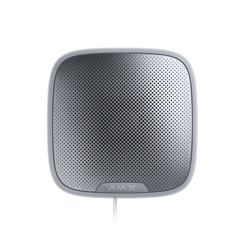 Alarmă Antiefracție - Sirena de exterior cu LED Ajax STREETSIREN FIBRA WH, 113 dB, 2000 m, IP54