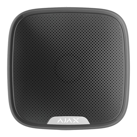 Accesorii sisteme de alarmă - Sirena de exterior wireless cu LED AJAX StreetSiren BL, 113 dB, RF 1500 m, IP54