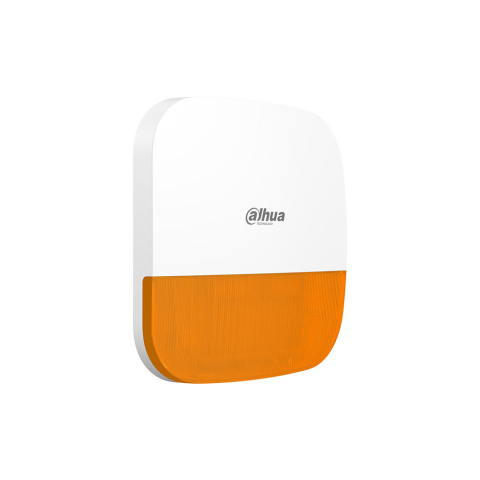 Alarmă Antiefracție - Sirena wireless cu flash exterior Dahua ARA13-W2, 110 dB, 868 MHz, RF 1200 m
