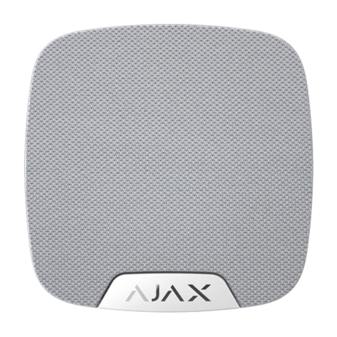 Accesorii sisteme de alarmă - Sirena wireless de interior AJAX HomeSiren WH, 105 dB, RF 2000 m, 5 ani autonomie