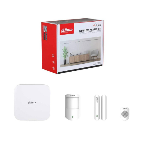 Sisteme de alarmă - Sistem alarma wireless Dahua ART-ARC3800H-03-W2, WiFi/LAN, 868 MHz, 150 zone, aplicatie mobila, detector PIR