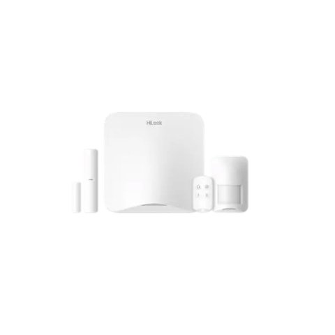 Sisteme de alarmă - Sistem alarma wireless Hikvision HiLook ALARM-A201PS-Kit2-16WE/B-EU, 16 zone, WiFi/4G LTE, 868 MHz, PIR, plug and play