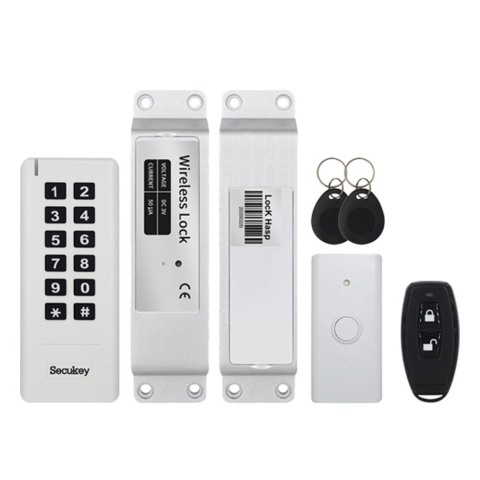 Centrale Control Acces - Sistem control acces wireless WS1 WHITE, 433 MHz, cod PIN, telecomanda, buton iesire, 100 utilizatori