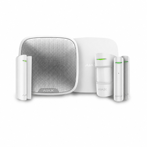 Alarmă Antiefracție - Sistem de alarma wireless IP/GSM Ajax KIT-AJAX-IP-GSM-4Z, 9 partitii, 100 dispozitive, 113 dB, pet immunity, 868 MHz, control prin aplicatie, instalare uso