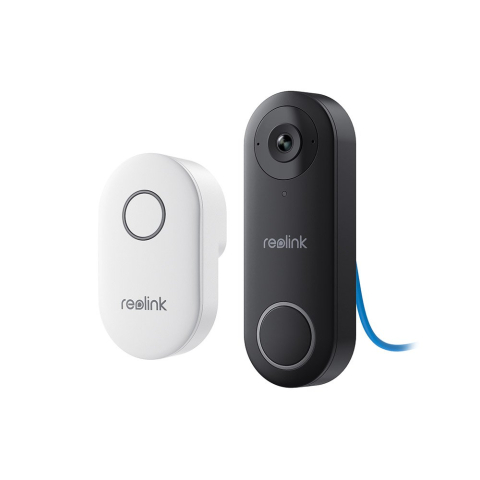 Sonerii - Sonerie video PoE Reolink Video Doorbell D340P, 2K, slot card, night vision, notificare pe telefon, detectie miscare