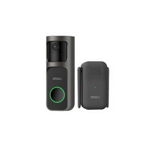 Smart Home - Sonerie video wireless Imou Doorbell DB-2SP-3T0W/DS2S, 3 MP, 2.3 mm, acumulator 5000 mAh, PIR, IR 5 m, microfon si difuzor, slot card, detectie miscare