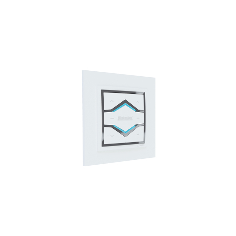 Accesorii Smart Home - Telecomanda de perete pentru jaluzele si perdele Motorline MX94, 433.92 Mhz, 2 canale, alb